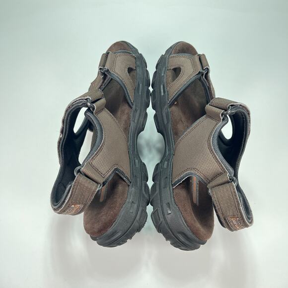 Skechers Relaxed Fit Brown Extra Wide Lightweight Shoes 64487EWW Men’s Size 9 - Picture 7 of 11